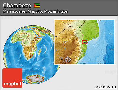 Physical Location Map of Chambeze