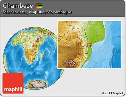 Physical Location Map of Chambeze