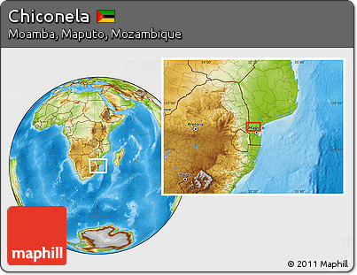 Physical Location Map of Chiconela