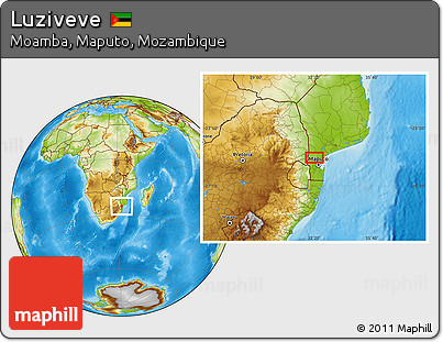 Physical Location Map of Luziveve