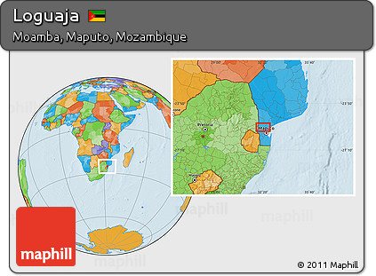 Political Location Map of Loguaja