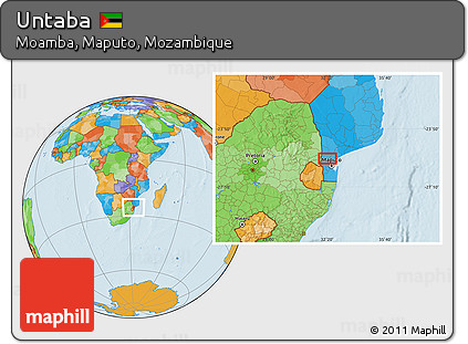 Political Location Map of Untaba