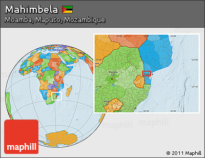 Political Location Map of Mahimbela