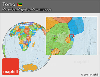 Political Location Map of Tomo