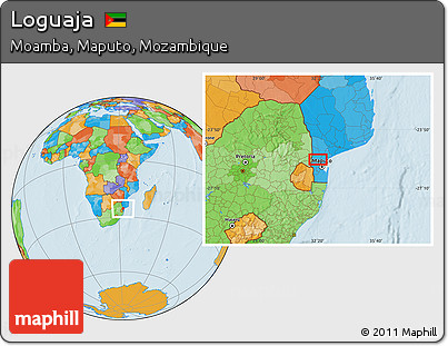 Political Location Map of Loguaja