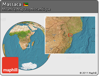 Satellite Location Map of Massaca
