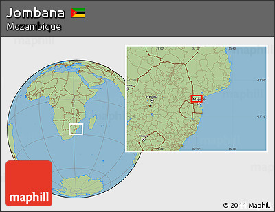 Savanna Style Location Map of Jombana