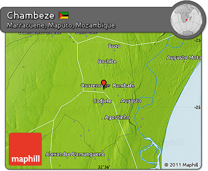 Physical Map of Chambeze