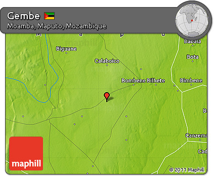 Physical Map of Gembe