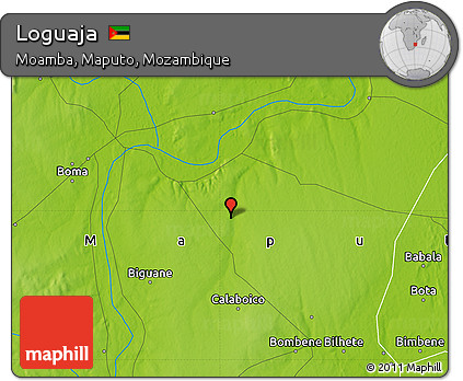 Physical Map of Loguaja