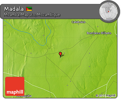 Physical Map of Madala