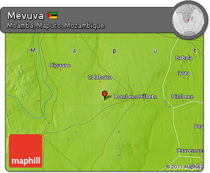 Physical Map of Mevuva