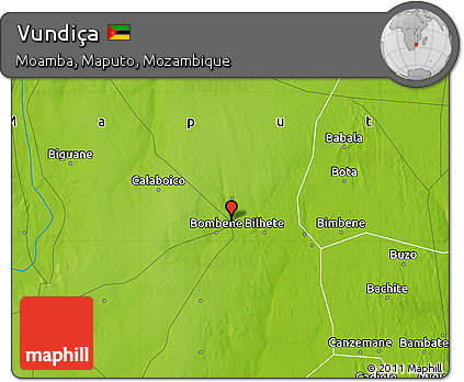 Physical Map of Vundiça