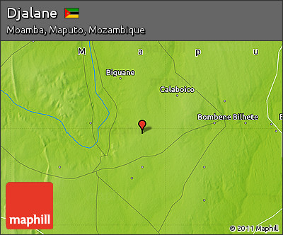 Physical Map of Djalane