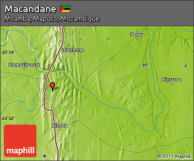 Physical Map of Macandane