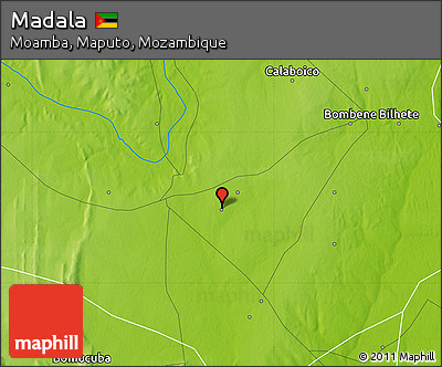 Physical Map of Madala