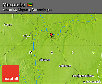Physical Map of Mecomba