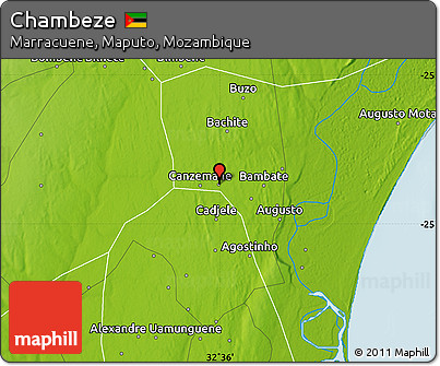 Physical Map of Chambeze