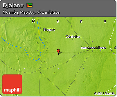 Physical Map of Djalane