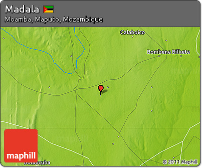 Physical Map of Madala