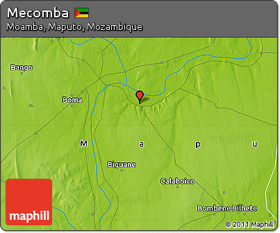 Physical Map of Mecomba