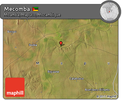 Satellite Map of Mecomba