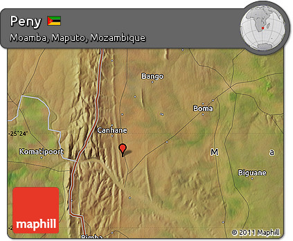 Satellite Map of Peny