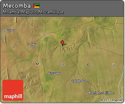 Satellite Map of Mecomba
