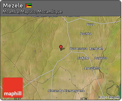 Satellite Map of Mezele