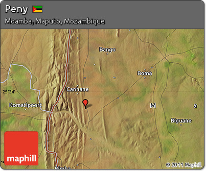 Satellite Map of Peny