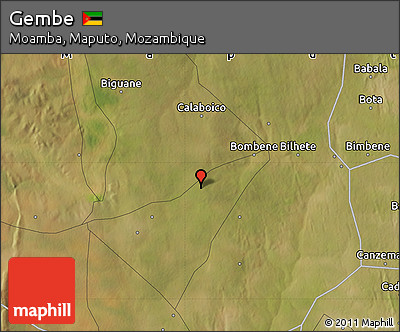 Satellite Map of Gembe