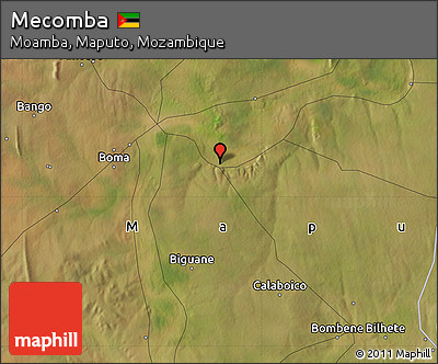 Satellite Map of Mecomba