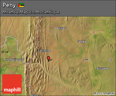 Satellite Map of Peny
