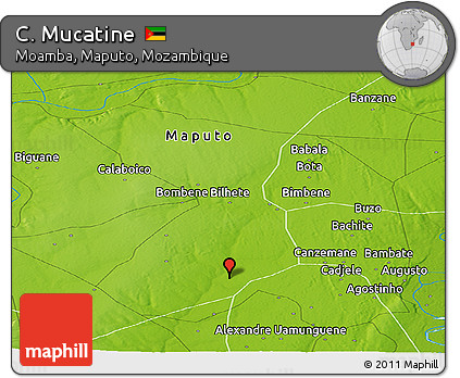 Physical Panoramic Map of C. Mucatine