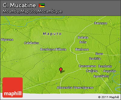 Physical Panoramic Map of C. Mucatine