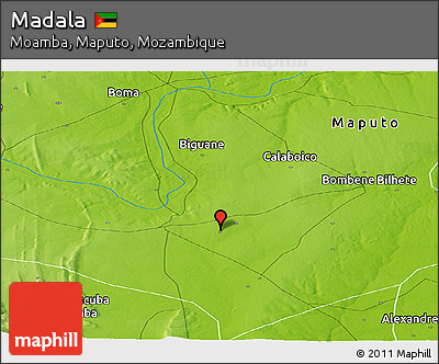 Physical Panoramic Map of Madala