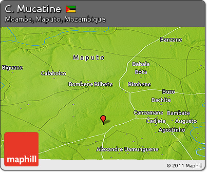 Physical Panoramic Map of C. Mucatine