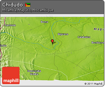 Physical Panoramic Map of Chidudo