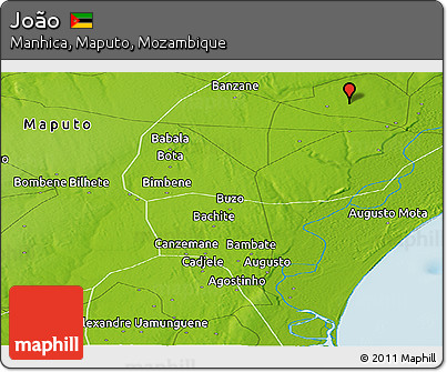Physical Panoramic Map of João