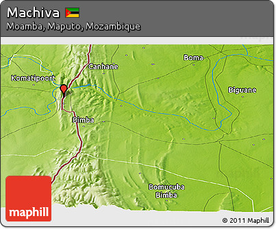 Physical Panoramic Map of Machiva