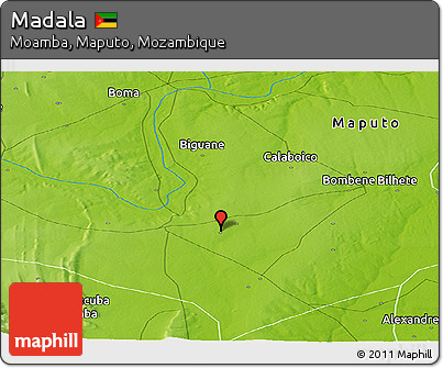 Physical Panoramic Map of Madala