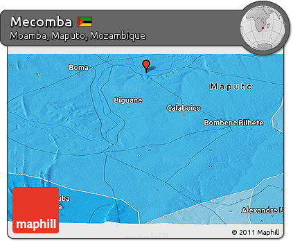 Political Panoramic Map of Mecomba