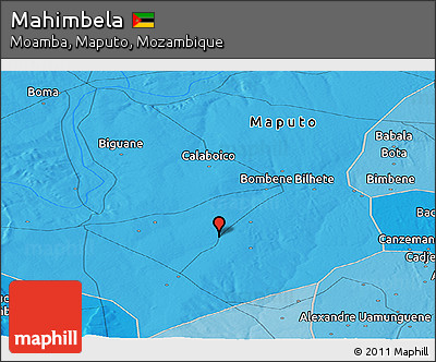 Political Panoramic Map of Mahimbela