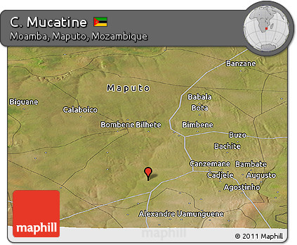 Satellite Panoramic Map of C. Mucatine