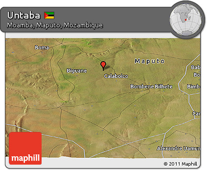 Satellite Panoramic Map of Untaba