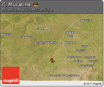 Satellite Panoramic Map of C. Mucatine