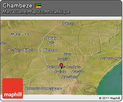 Satellite Panoramic Map of Chambeze