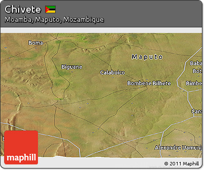 Satellite Panoramic Map of Chivete