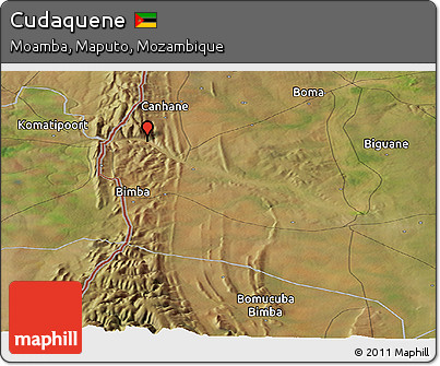 Satellite Panoramic Map of Cudaquene