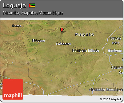 Satellite Panoramic Map of Loguaja